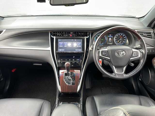 トヨタ ハリアー ハイブリッド プレミアム 岩手県 2015(平27)年 6.4万km スパークリングブラックパールクリスタルシャイン 4WD/純正9インチナビ(CD/DVD/SD/ラジオ/BT)/モデリスタエアロ(F/S/R)/フルセグテレビ/バックカメラ/パワーバックドア/レーンディパーチャーアラート/オートハイビーム/クルーズコントロール/前席パワーシート/ハーフレザーシート/ビルトインETC/LEDヘッドライト/フォグランプ/社外20inアルミホイール/純正フロアマット/スマートキー/プッシュスタート/電動格納ミラー/ウィンカーミラー/ドアバイザー