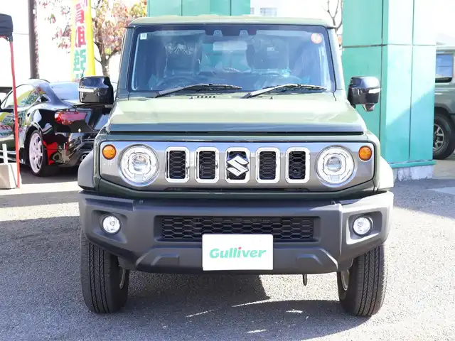 スズキ ジムニー ノマド FC 神奈川県 2025(令7)年 0.1千km 緑 登録済未使用車/フロアマット/ドアバイザー/エンジンプッシュスタート/クルーズコントロール/LEDヘッドライト/スマートキー/４WD/保証書/取説/スペアスマートキー