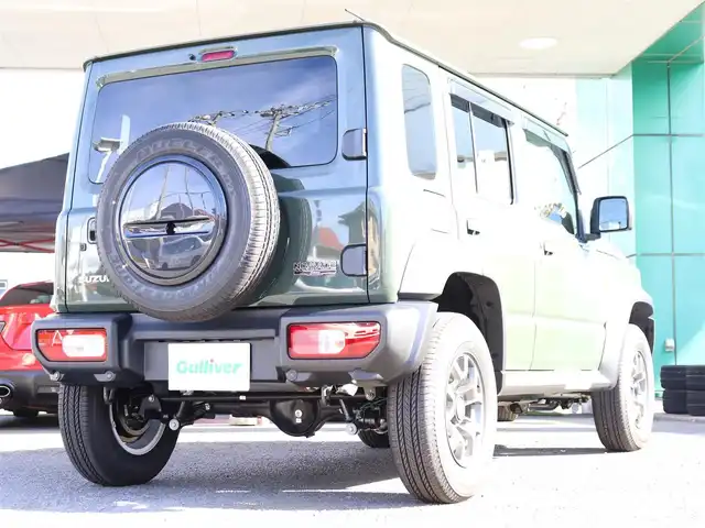 スズキ ジムニー ノマド FC 神奈川県 2025(令7)年 0.1千km 緑 登録済未使用車/フロアマット/ドアバイザー/エンジンプッシュスタート/クルーズコントロール/LEDヘッドライト/スマートキー/４WD/保証書/取説/スペアスマートキー