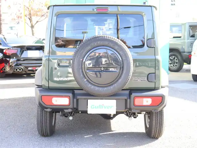 スズキ ジムニー ノマド FC 神奈川県 2025(令7)年 0.1千km 緑 登録済未使用車/フロアマット/ドアバイザー/エンジンプッシュスタート/クルーズコントロール/LEDヘッドライト/スマートキー/４WD/保証書/取説/スペアスマートキー