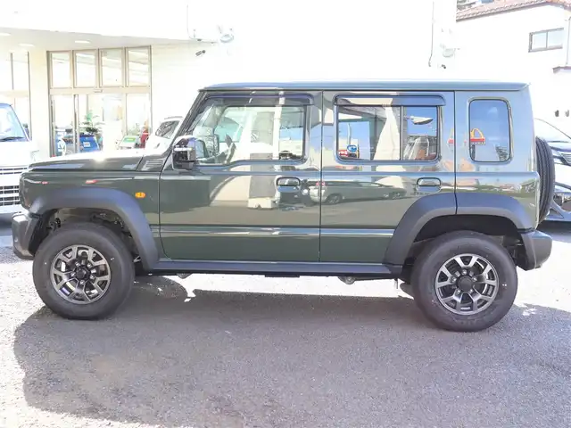 スズキ ジムニー ノマド FC 神奈川県 2025(令7)年 0.1千km 緑 登録済未使用車/フロアマット/ドアバイザー/エンジンプッシュスタート/クルーズコントロール/LEDヘッドライト/スマートキー/４WD/保証書/取説/スペアスマートキー