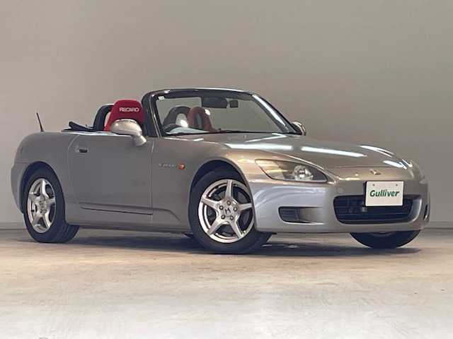 ホンダ Ｓ２０００ 宮城県 1999(平11)年 6.5万km シルバーストーンメタリック 6速マニュアルトランスミッション/電動パワーステアリング/運転席レカロシート/助手席本革レザーシート/カーオーディオ/純正アルミホイール/純正フロアマット/ドライブレコーダー/アンチロック・ブレーキ・システム