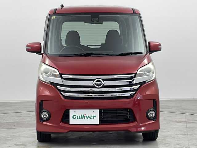 日産 デイズ ルークス HWS X Vセレクション 群馬県 2016(平28)年 2.7万km スパークリングレッドM 純正ナビ　全周囲カメラ　衝突被害軽減ブレーキ　両側電動スライドドア　アイドリングストップ　ステアリングリモコン　レザーステアリング　リヤサーキュレーター　ＨＩＤヘッドライト　スマートキー　禁煙車