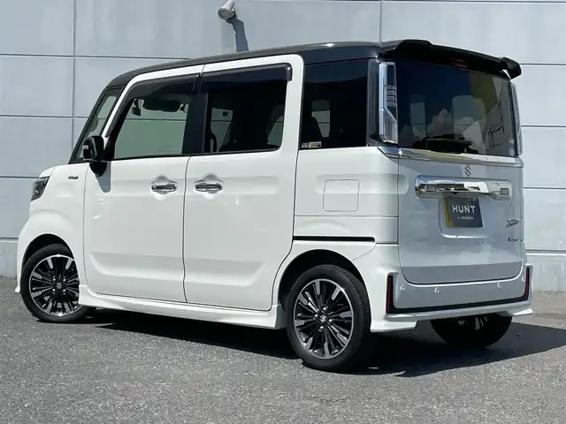 スズキ スペーシア カスタム HYBRID XS ターボ 千葉県 2020(令2)年 3万km ピュアホワイトパール/ブラック2トーン セーフティサポート/・衝突軽減ブレーキ/レーンキープアシスト/・レーダークルーズコントロール/クリアランスソナー/純正7インチナビ(CNRZ-65W)/・フルセグ/BT/DVD/CD/全方位カメラ/ETC/両側パワースライドドア/ハーフレザーシート/シートヒーター(D席)/LEDヘッドライト/オートライト/フォグライト/スマートキー/プッシュスタート/純正フロアマット/純正15インチAW