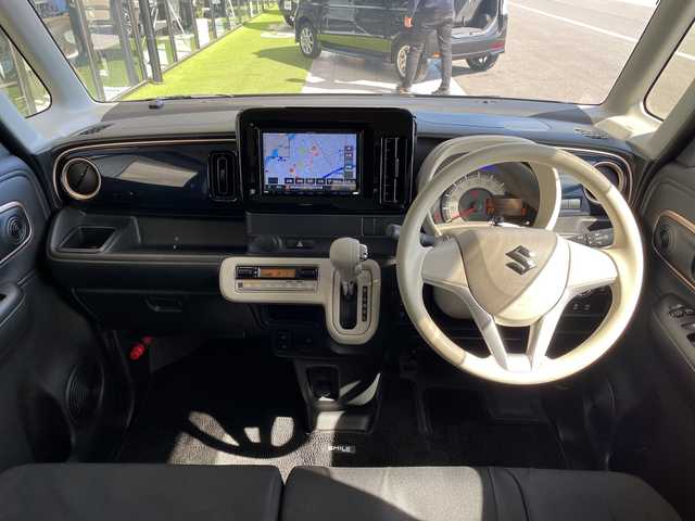 スズキ ワゴンＲ スマイル HYBRID X 愛知県 2022(令4)年 2.1万km インディゴブルーメタリック セーフティーサポート/純正8型ナビ/両側パワースライドドア/シートヒーター/コーナーセンサー/LEDヘッドライト/オートマチックハイビーム/衝突軽減システム/フルセグ/CD DVD/Bluetooth/ステアリングスイッチ/スマートキー/プッシュスタート
