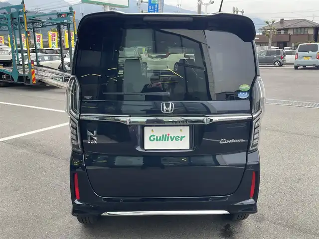 ホンダ Ｎ ＢＯＸ カスタム L ターボ 愛媛県 2021(令3)年 3.5万km ミッドナイトブルービームM Pioneer8型ナビ(BT/フルセグTV)/バックカメラ/ホンダセンシング/両側電動スライドドア/アダプティブクルーズコントロール/バックソナー/衝突被害軽減装置/車線逸脱防止装置/ハーフレザー/シートヒーター/前後ドライブレコーダー/純正フロアマット/LEDヘッドライト/オートライト/オートマチックハイビーム/ETC/現状サマー(純正AW)(165/55/R15)/禁煙車