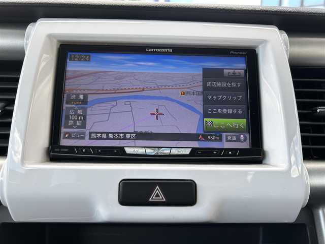 スズキ ハスラー X 熊本県 2014(平26)年 10.2万km ブルーイッシュブラックパール3 ワンオーナー/衝突軽減ブレーキ/プッシュスタート/社外ナビ/（CD・DVD・フルセグTV・BTオーディオ・SD）/ETC/純正15インチAW/右前席シートヒーター/HIDヘッドライト/オートライト/フォグライト/横滑り防止装置/ウィンカーミラー/純正フロアマット/純正ドアバイザー/新車保証書/取扱説明書/スマートスペアキー×1本