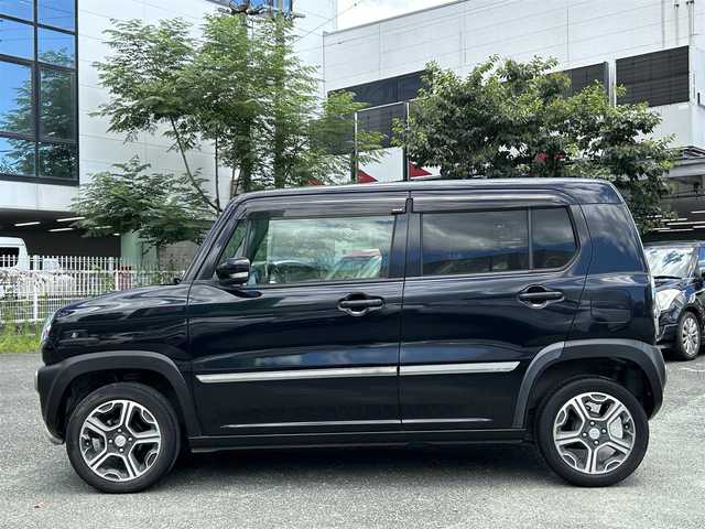 スズキ ハスラー X 熊本県 2014(平26)年 10.2万km ブルーイッシュブラックパール3 ワンオーナー/衝突軽減ブレーキ/プッシュスタート/社外ナビ/（CD・DVD・フルセグTV・BTオーディオ・SD）/ETC/純正15インチAW/右前席シートヒーター/HIDヘッドライト/オートライト/フォグライト/横滑り防止装置/ウィンカーミラー/純正フロアマット/純正ドアバイザー/新車保証書/取扱説明書/スマートスペアキー×1本