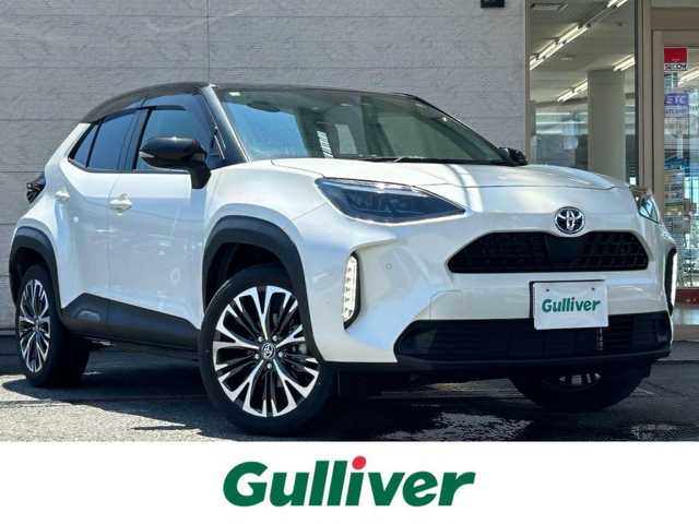 トヨタ ヤリスクロス ハイブリッド Z 兵庫県 2020(令2)年 3.6万km ブラックマイカ/ホワイトパールクリスタルシャイン 2トーン ワンオーナー/純正ナビ/   (BT/USB)/フルセグTV/バックカメラ/ETC/衝突軽減ブレーキ/レーダークルーズコントロール/前後コーナーセンサー/前後ドライブレコーダー/パワーシート/シートヒーター/LEDヘッドライト/オートライト/オートハイビーム/スマートキー/電動格納ミラー/純正フロアマット/純正ドアバイザー/純正アルミ18インチ/取扱説明書・保証書