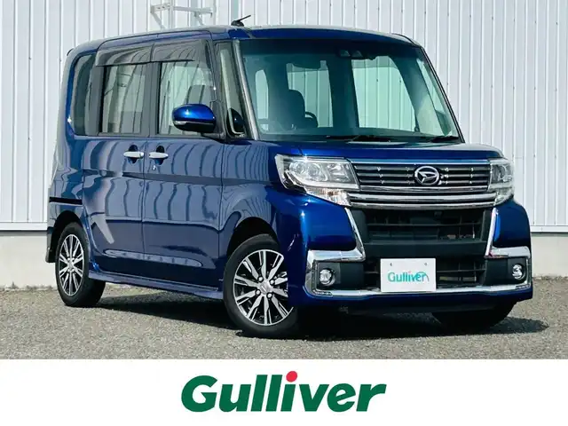 ダイハツ タント カスタムX トップED LTD SAⅢ 熊本県 2018(平30)年 5.7万km ディープブルークリスタルマイカ 純正ナビ/・AM/FM/CD/DVD/BT/SD/BT/USB/iPod/HDMI/・フルセグTV/・全方位カメラ/スマートアシスト３/・衝突警報機能/・衝突回避支援ブレーキ機能/・誤発進抑制制御機能/・車線逸脱警報機能/・路側逸脱警報機能/・ふらつき警報/・オートハイビーム/ダイアトーンサウンド/両側電動スライドドア/ステアリングスイッチ/ドライブレコーダー/ETC/オートライト/ハーフレザーシート/アイドリングストップ/電動格納ミラー/ウィンカーミラー/フロアマット/純正ドアバイザー/ロールサンシェード
