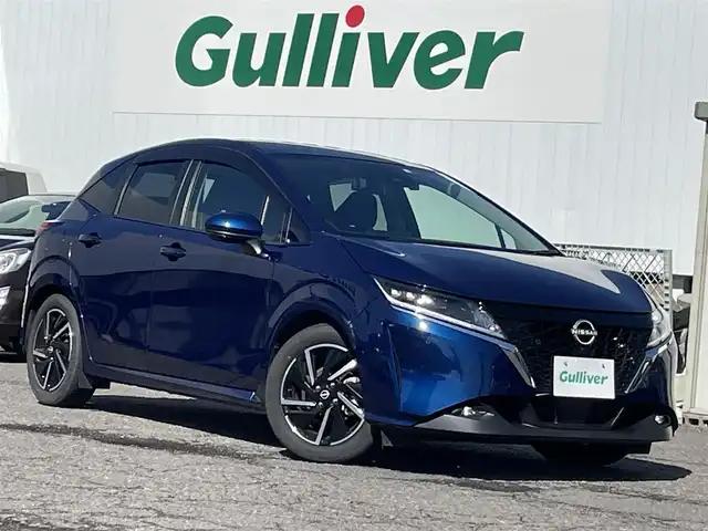 日産 ノート X 福島県 2022(令4)年 1.3万km オーロラフレアブルーパール 純正ナビ/フルセグＴＶ/ＣＤ/ＤＶＤ/ＦＭ・ＡＭ/全方位カメラ/デジタルインナーミラー/ドラレコ/デュアルエアコン/純正フロアマット/ドアバイザー/ＬＥＤヘッドライト