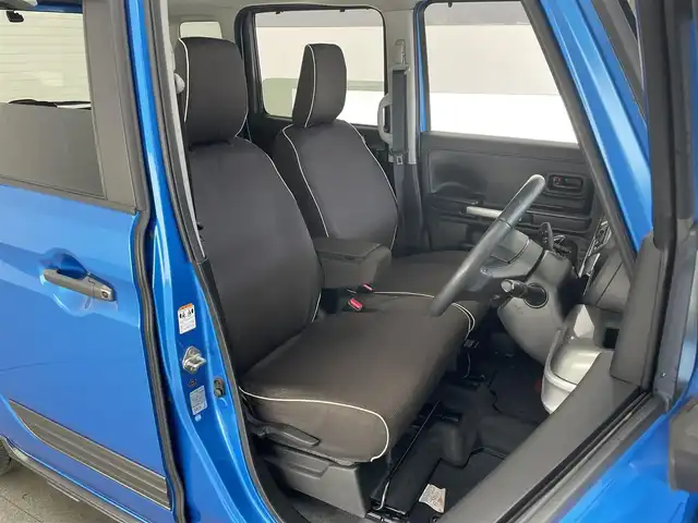 スズキ スペーシア ギア HYBRID XZ 愛知県 2019(平31)年 4.4万km ブリスクブルーメタリック/ガンメタリック2トーンルーフ 純正ディスプレイ　バックカメラ　禁煙車　Ｂｌｕｅｔｏｏｔｈ　デュアルセンサーブレーキ　衝突軽減　車線逸脱　シートヒーター　前後ドラレコ　両側パワスラ　ルーフレール　サーキュレーター　ＬＥＤオートライト　リヤパーキングセンサー