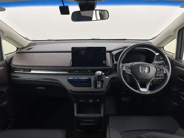 ホンダ オデッセイ ハイブリッド e:HEVアブソルート 新潟県 2021(令3)年 3.5万km プレミアムヴィーナスブラックP ワンオーナー/スマートキー/メモリナビ　型式VXU-217DYi/BT/SD/USB/HDMI/全周囲カメラ/フルセグ/ETC/ドライブレコーダー前後/パワーシート　D席/ハーフレザー/両側パワースライドドア/ホンダセンシング/LEDライト