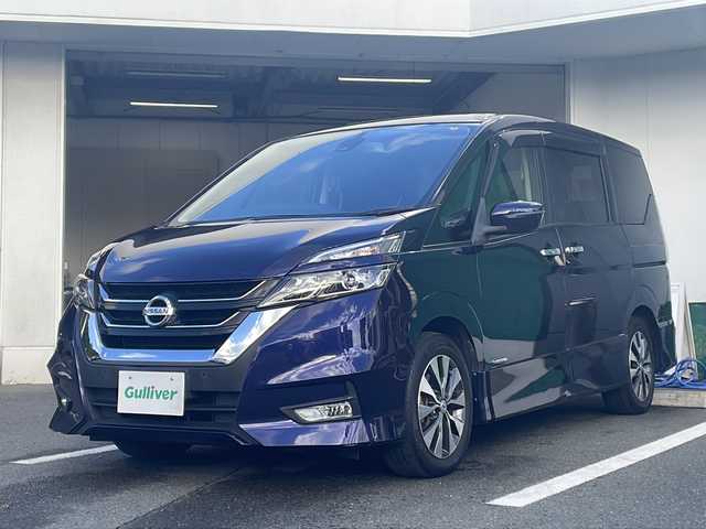 日産 セレナ ハイウェイスター プロパイロットED 京都府 2016(平28)年 6.7万km アズライトブルー 純正９インチナビ　フルセグ　ＤＶＤ再生　Ｂｌｕｅｔｏｏｔｈオーディオ　ＵＳＢ接続　後席フリップダウンモニター　バックカメラ　プロパイロット　エマージェンシーブレーキ　両側パワースライド　ＬＥＤライト