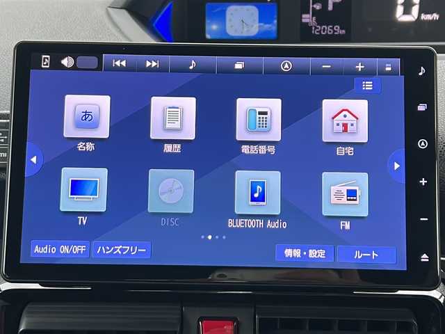ダイハツ タント カスタム RS 愛知県 2024(令6)年 1.2万km ブラックマイカメタリック/シャイニングホワイトパール /禁煙車/ワンオーナー//ディーラー10インチSDナビ//純正12.8インチフリップダウンモニター//フルセグTV/Bluetooth//CD・DVD/HDMI・USB//ビルトインETC2.0//前方ドライブレコーダー/（DRN-H72N）//純正オプションALPINE/プレミアムサウンドシステム//スマートアシスト//衝突軽減ブレーキ//車線逸脱抑制・警報機能//誤発進抑制機能//コーナーセンサー//アダプティブクルーズコントロール//両側パワースライドドア//D/N席シートヒーター//電動パーキング//ブレーキホールド//電格ミラーウィンカー//プッシュスタート//ISOFIX//純正ドアバイザー//フロアマット//スマートキー×2//取扱説明書//新車保証書