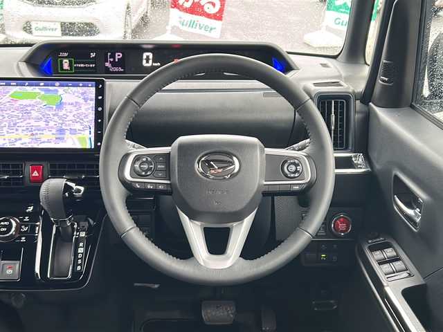 ダイハツ タント カスタム RS 愛知県 2024(令6)年 1.2万km ブラックマイカメタリック/シャイニングホワイトパール /禁煙車/ワンオーナー//ディーラー10インチSDナビ//純正12.8インチフリップダウンモニター//フルセグTV/Bluetooth//CD・DVD/HDMI・USB//ビルトインETC2.0//前方ドライブレコーダー/（DRN-H72N）//純正オプションALPINE/プレミアムサウンドシステム//スマートアシスト//衝突軽減ブレーキ//車線逸脱抑制・警報機能//誤発進抑制機能//コーナーセンサー//アダプティブクルーズコントロール//両側パワースライドドア//D/N席シートヒーター//電動パーキング//ブレーキホールド//電格ミラーウィンカー//プッシュスタート//ISOFIX//純正ドアバイザー//フロアマット//スマートキー×2//取扱説明書//新車保証書