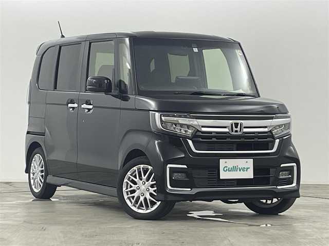 ホンダ Ｎ ＢＯＸ カスタム L ターボ 福島県 2022(令4)年 3.2万km クリスタルブラックパール ホンダセンシング　/・CMBS/・車線逸脱警報/・レーダークルーズコントロール/・レーンアシスト/・先行車発進告知/・誤発信抑制機能/アルパインフローティングナビゲーション　/【AM/FM/SD/HDMI/Bluetooth/フルセグ】/バックカメラ　/ハーフレザーシート　/両側パワースライドドア　/電子パーキング　/ブレーキホールド　/・ステアリングスイッチ　/・革巻きステアリング/プッシュスタート/・スマートキー/LEDライト/・オートライト/・フォグライト/USB入力端子/オートミラー
