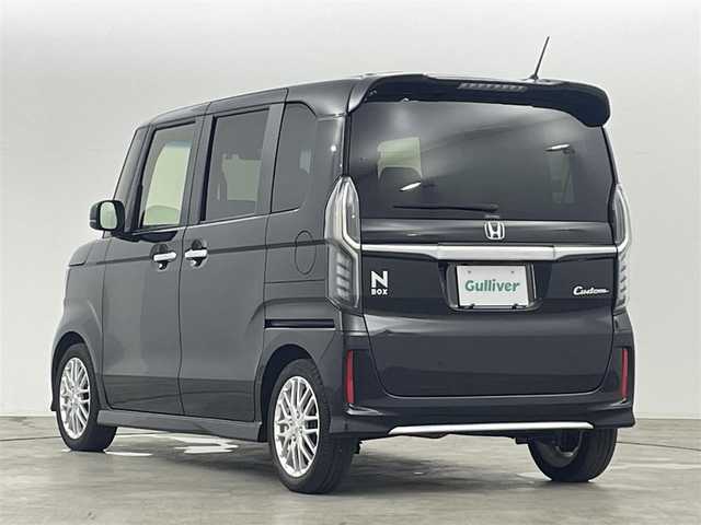 ホンダ Ｎ ＢＯＸ カスタム L ターボ 福島県 2022(令4)年 3.2万km クリスタルブラックパール ホンダセンシング　/・CMBS/・車線逸脱警報/・レーダークルーズコントロール/・レーンアシスト/・先行車発進告知/・誤発信抑制機能/アルパインフローティングナビゲーション　/【AM/FM/SD/HDMI/Bluetooth/フルセグ】/バックカメラ　/ハーフレザーシート　/両側パワースライドドア　/電子パーキング　/ブレーキホールド　/・ステアリングスイッチ　/・革巻きステアリング/プッシュスタート/・スマートキー/LEDライト/・オートライト/・フォグライト/USB入力端子/オートミラー