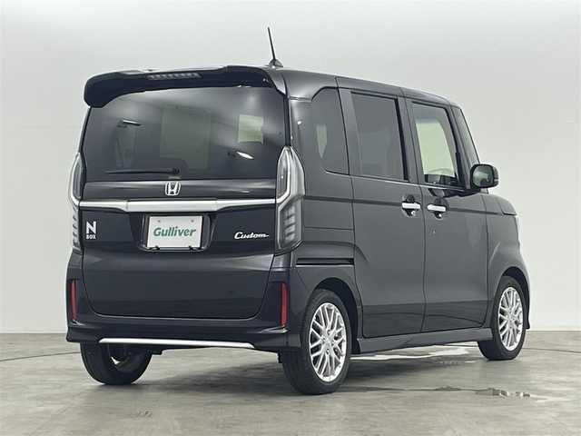 ホンダ Ｎ ＢＯＸ カスタム L ターボ 福島県 2022(令4)年 3.2万km クリスタルブラックパール ホンダセンシング　/・CMBS/・車線逸脱警報/・レーダークルーズコントロール/・レーンアシスト/・先行車発進告知/・誤発信抑制機能/アルパインフローティングナビゲーション　/【AM/FM/SD/HDMI/Bluetooth/フルセグ】/バックカメラ　/ハーフレザーシート　/両側パワースライドドア　/電子パーキング　/ブレーキホールド　/・ステアリングスイッチ　/・革巻きステアリング/プッシュスタート/・スマートキー/LEDライト/・オートライト/・フォグライト/USB入力端子/オートミラー