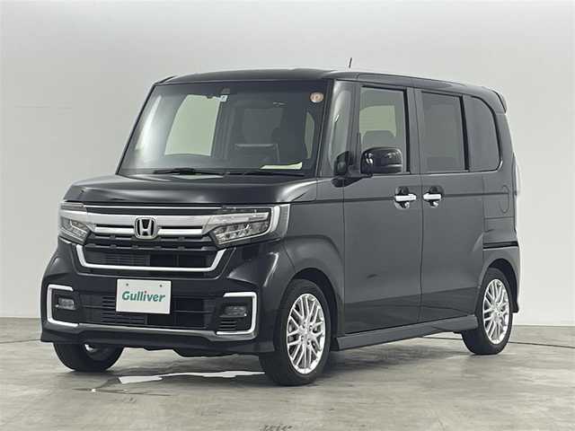 ホンダ Ｎ ＢＯＸ カスタム L ターボ 福島県 2022(令4)年 3.2万km クリスタルブラックパール ホンダセンシング　/・CMBS/・車線逸脱警報/・レーダークルーズコントロール/・レーンアシスト/・先行車発進告知/・誤発信抑制機能/アルパインフローティングナビゲーション　/【AM/FM/SD/HDMI/Bluetooth/フルセグ】/バックカメラ　/ハーフレザーシート　/両側パワースライドドア　/電子パーキング　/ブレーキホールド　/・ステアリングスイッチ　/・革巻きステアリング/プッシュスタート/・スマートキー/LEDライト/・オートライト/・フォグライト/USB入力端子/オートミラー