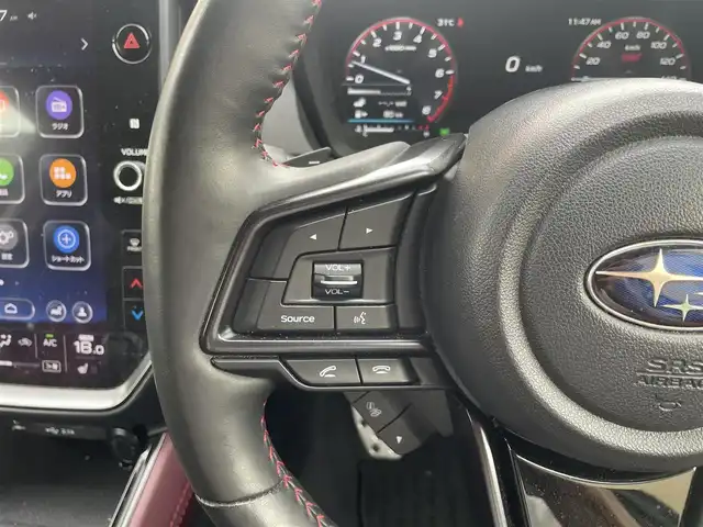 スバル レヴォーグ 1．8STIスポーツ EX 青森県 2020(令2)年 7万km クリスタルホワイトP ワンオーナー/4WD/ターボ/Apple Car Play/Android Auto/純正メモリナビ/ (フルセグTV/Bluetooth/DVD/USB)/バックカメラ/サイドカメラ/ETC/レザーシート/前席パワーシート【D席メモリ機能】/全席シートヒーター/パワーバックドア/アイサイトX/・全車速追従機能付クルーズコントロール/・プリクラッシュブレーキ/・アイサイトツーリングアシスト/・アクティブレーンキープ/・AT誤発進抑制制御/・AT誤後進抑制制御/・後退時ブレーキアシスト/・車線逸脱警報/・ふらつき警報/・先行車発進お知らせ/・スバルリヤビークルディテクション/・エマージェンシーレーンキープアシスト/・ドライバーモニタリングシステム/・アレイ式アダプティブドライビングビーム/横滑り防止装置/スマートキー/純正18インチアルミホイール/純正LEDヘッドライト/パドルシフト/スペアキー1本/保証書/取扱説明書