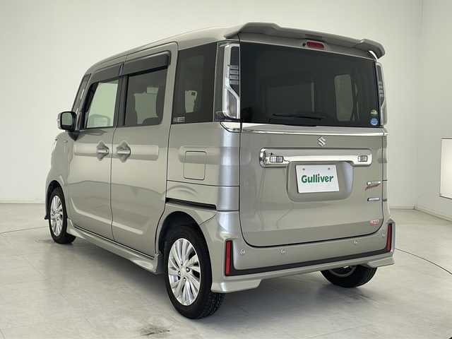 スズキ スペーシア カスタム HYBRID GS 千葉県 2019(平31)年 2.3万km スチールシルバーM デュアルセンサーブレーキサポート/純正メモリナビ/(CD/DVD/BT/フルセグ)/片側パワースライドドア/LEDオートライト/オートハイビーム/シートヒーター/純正14インチAW/バックソナー/ドライブレコーダー/レーンアシスト/ステアリングスイッチ/アイドリングストップ/横滑り防止装置/サイドエアバッグ/スマートキー