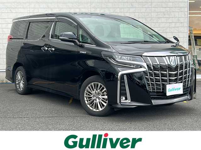 トヨタ アルファードハイブリット S 茨城県 2020(令2)年 4万km ブラック ワンオーナー/4WD/メーカーOP純正ナビ/　　【BT、CD、DVD】/バックカメラ/両側パワースライドドア/トヨタセーフティセンス/プリクラッシュセーフティ/レーントレーシングアシスト/クリアランスソナー/パーキングサポートブレーキ/ロードサインアシスト/純正17インチAW/LEDオートライト/純正フロアマット/ETC2.0/前後ドライブレコーダー/フリップダウンモニター/スマートキー/プッシュスタート/取扱説明書