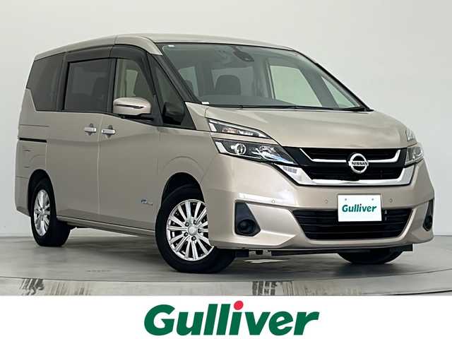 日産 セレナ X 宮城県 2016(平28)年 6.5万km カシミヤグレージュ 両側パワースライドドア/純正ナビ/(AM/FM/TV/iPod/BT/SD/USB/AUX/CD/DVD)/全方位カメラ/ETC/前方ドライブレコーダー/プロパイロット/レーダークルーズコントロール/プッシュスタート/スマートキー/スペアキー/オートライト/LEDヘッドライト/ドアバイザー/純正フロアマット/社外15インチアルミホイール
