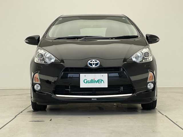 トヨタ アクア G 愛知県 2012(平24)年 6.1万km ブラックマイカ モデリスタエアロ/ALPINE8型ナビ/バックカメラ/シートヒーター/LEDヘッドライト/オートライト/ETC/フルセグ/CD DVD/Bluetooth/ステアリングスイッチ/スマートキー/プッシュスタート