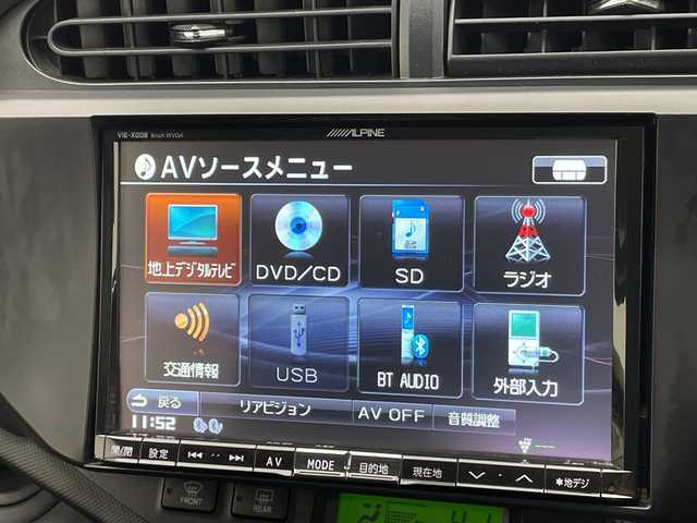 トヨタ アクア G 愛知県 2012(平24)年 6.1万km ブラックマイカ モデリスタエアロ/ALPINE8型ナビ/バックカメラ/シートヒーター/LEDヘッドライト/オートライト/ETC/フルセグ/CD DVD/Bluetooth/ステアリングスイッチ/スマートキー/プッシュスタート