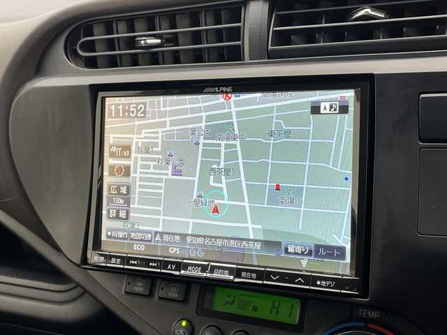 トヨタ アクア G 愛知県 2012(平24)年 6.1万km ブラックマイカ モデリスタエアロ/ALPINE8型ナビ/バックカメラ/シートヒーター/LEDヘッドライト/オートライト/ETC/フルセグ/CD DVD/Bluetooth/ステアリングスイッチ/スマートキー/プッシュスタート