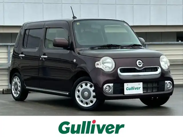 ダイハツ ミラ ココア X 静岡県 2014(平26)年 3.7万km プラムブラウンクリスタルマイカ 純正オーディオ/CD/AUX/AM/FM/スマートキー/アイドリングストップ/電動格納ミラー/光軸レベライザー/純正ホイールキャップ/フォグランプ/純正フロアマット/取扱説明書/ベンチシート/サイドバイザー