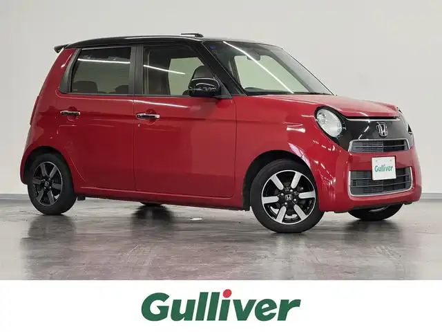 ホンダ Ｎ ＯＮＥ G ローダウン 三重県 2017(平29)年 6.7万km ミラノレッド ガソリン/FF/インパネCVT/ケンウッド 7インチ『彩速ナビ』 MDV-S707/（AM/FM/CD/DVD/iPod/USB/SD/内蔵メモリ/TV/Bluetooth/SMART USEN）/バックカメラ/ETC/安全/・VSA（ABS・横滑り抑制・TCS）/・運転席・助手席エアバッグ/など/装備/・オートエアコン/・オートライト/・キセノンヘッドライト/・ステアリングスイッチ/・ECONスイッチ/・プッシュスタート/・スマートキーx2/・電動格納ドアミラー/・純正14inAW/・2トーン外装色『ミラノレッド＆ブラック』［R81E］/など