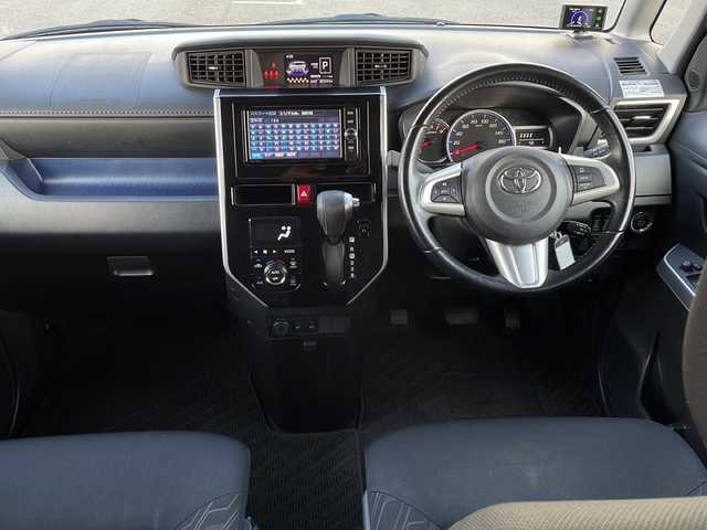 トヨタ ルーミー カスタムG S 山口県 2018(平30)年 8.1万km レーザーブルークリスタルシャイン 純正SDナビ/・フルセグテレビ/・Bluetooth/・DVD再生/・バックカメラ/スマートアシスト/・衝突回避支援ブレーキ機能/・ブレーキ制御付き誤発進抑制機能/・車線逸脱警報機能/・ふらつき警報/コーナーセンサー/ドライブレコーダー/レーダー探知機/ETC/両側オートスライドドア/純正フロアマット/純正アルミホイール/純正LEDヘッドライト/ドアバイザー/プッシュスタート/スマートキー/スペアキー有/取扱説明書