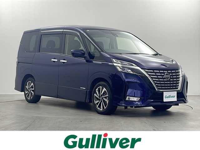 日産 セレナ ハイウェイスター V 栃木県 2021(令3)年 1.8万km アズライトブルー 両側パワースライドドア/メーカー10型ナビ/  CD/DVD/Blu-ray/Bluetooth/AM/FM/フルセグTV/アラウンドビューモニター/ETC/デジタルインナーミラー/純正ドライブレコーダー/プロパイロット/エマージェンシーブレーキ/車線逸脱警報/標識検知機能/後側方車両検知警報/オートライト/防水シート/シートヒーター/ステアリングヒーター/プッシュスタート/スマートキー/スペアキー×１/純正16インチアルミホイール