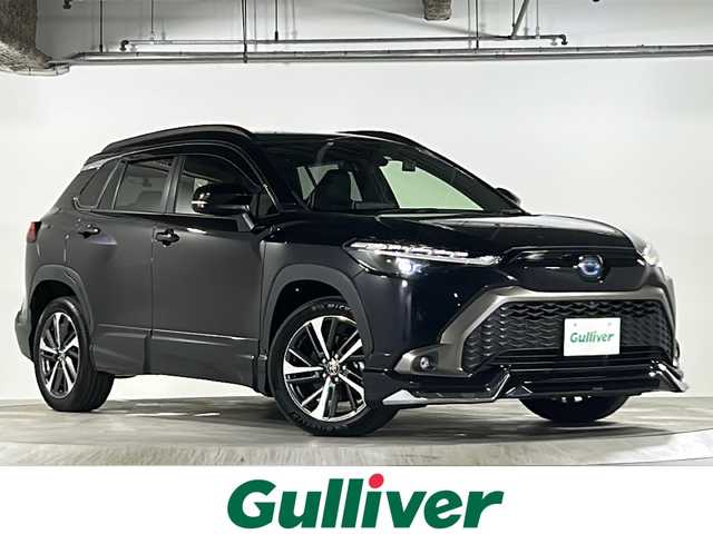 トヨタ カローラ クロス ハイブリッド Z 広島県 2023(令5)年 2.5万km スパークリングブラックパールクリスタルシャイン パノラマルーフ　/モデリスタエアロ　/純正９インチディスプレイオーディオ　/BT/USB/全方位カメラ　/ワンオーナー　/ハーフレザーシート　/シートヒーター　/パワーシート/前後ドライブレコーダー　/前後コーナーセンサー　/ビルトインＥＴＣ/HUD/スマートキー/追従型クルーズコントロール/電動リアゲート/衝突被害軽減システム/LEDヘッドライト/AUTOHOLD/純正18インチアルミホイール/純正フロアマット