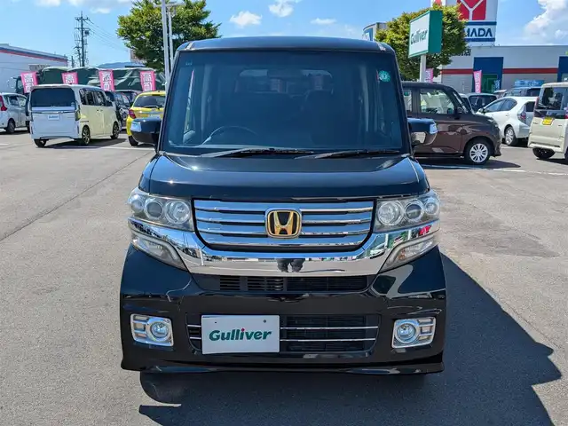 ホンダ Ｎ ＢＯＸ カスタム G Lパッケージ 福井県 2012(平24)年 10.8万km クリスタルブラックパール 純正14インチAW/バックカメラ/片側パワースライドドア/キセノンヘッドライト/Fフォグ/ETC/アイドリングストップ/横滑り防止装置/純正ディーラーオプションナビ/ワンセグテレビ/盗難防止装置/ダブルエアバッグ/スマートキー