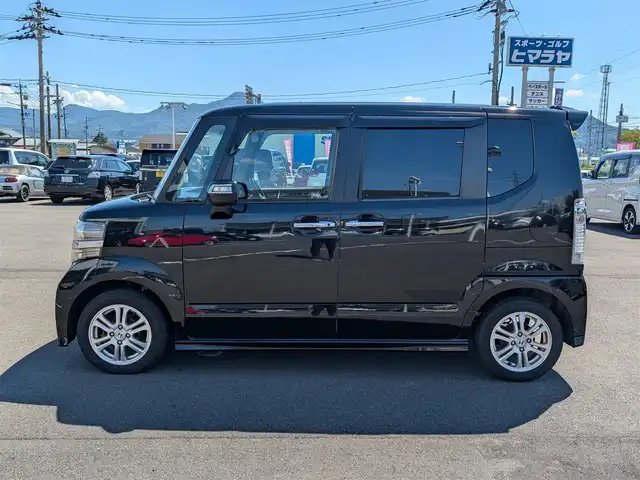 ホンダ Ｎ ＢＯＸ カスタム G Lパッケージ 福井県 2012(平24)年 10.8万km クリスタルブラックパール 純正14インチAW/バックカメラ/片側パワースライドドア/キセノンヘッドライト/Fフォグ/ETC/アイドリングストップ/横滑り防止装置/純正ディーラーオプションナビ/ワンセグテレビ/盗難防止装置/ダブルエアバッグ/スマートキー