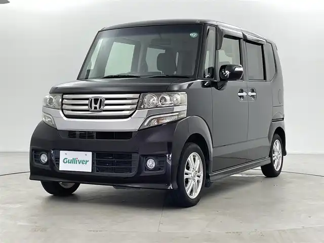 ホンダ Ｎ ＢＯＸ カスタム G Lパッケージ 福井県 2012(平24)年 5万km プレミアムゴールドパープルパール ナビ装着用スペシャルパッケージ/純正ディーラーオプションナビ【VXMー128VS】/CD/DVD/ワンセグTV/USB/SD/AM/FM/ETC/バックカメラ /両側パワースライドドア /プッシュスタート /スマートキー/オートライト /ディスチャージヘッドライト/フォグランプ/純正１４インチアルミ