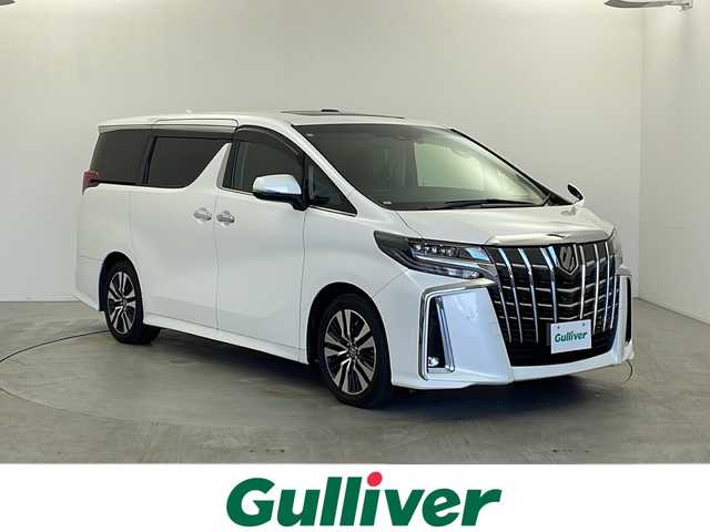 トヨタ アルファード S Cパッケージ 栃木県 2018(平30)年 3.1万km ホワイトパールクリスタルシャイン ワンオーナー/Wサンルーフ/純正SDナビ/（DVD/CD/フルセグ/SD/Bluetooth）/純正フリップダウンモニター/TOYOTA Safety Sense/・レーダークルーズ コントロール/・プリクラッシュセーフティ/・レーントレーシングアシスト/・レーンディパーチャーアラート/・ロードサインアシスト/・先行車発進告知機能/・オートマチックハイビーム/レザーシート/パワーシート/シートヒーター/エアシート/両側パワースライドドア/パワーバックドア/デジタルインナーミラー/バックカメラ/LEDヘッドライト/ビルトインETC/ドライブレコーダー/プッシュスタート/純正18インチアルミホイール