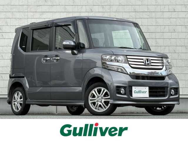 ホンダ Ｎ ＢＯＸ カスタム G Lパッケージ 岩手県 2012(平24)年 5.3万km ポリッシュドメタルメタリック 禁煙車/4WD/純正フリップダウンモニター/片側パワースライドドア/純正ナビ/→フルセグTV/Bluetooth/CD/DVD/FM/AM/バックカメラ/ステアリングスイッチ/横滑り防止装置/オートライト/フォグライト/〇プッシュスタート/〇電動格納ミラー/〇ウィンカーミラー/〇ドアバイザー/〇フロアマット/〇シガーソケット/〇スマートキー/スペアキー/ETC/冬タイヤ社外アルミホイール車載/→7mm×4本