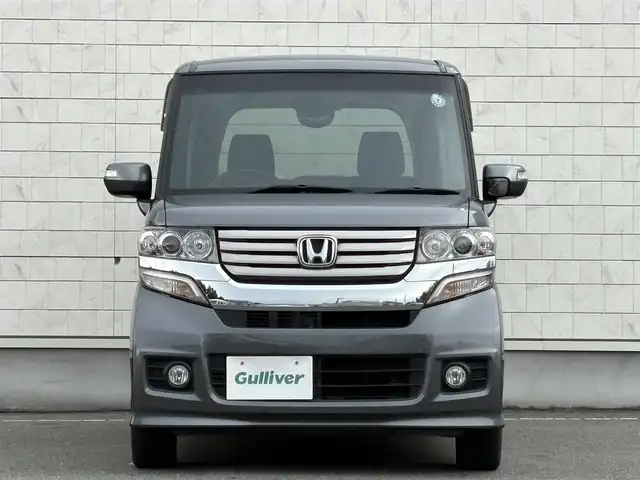 ホンダ Ｎ ＢＯＸ カスタム G Lパッケージ 岩手県 2012(平24)年 5.3万km ポリッシュドメタルメタリック 禁煙車/4WD/純正フリップダウンモニター/片側パワースライドドア/純正ナビ/→フルセグTV/Bluetooth/CD/DVD/FM/AM/バックカメラ/ステアリングスイッチ/横滑り防止装置/オートライト/フォグライト/〇プッシュスタート/〇電動格納ミラー/〇ウィンカーミラー/〇ドアバイザー/〇フロアマット/〇シガーソケット/〇スマートキー/スペアキー/ETC/冬タイヤ社外アルミホイール車載/→7mm×4本