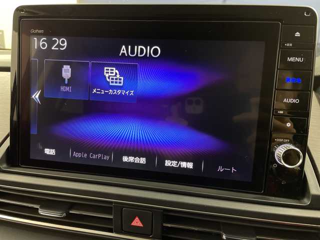 ホンダ オデッセイ ハイブリッド e:HEVアブソルート EX 岐阜県 2021(令3)年 4万km プレミアムヴィーナスブラックP 純正ナビ　/　(AM/FM/CD/DVD/Bluetooth/フルセグTV/AppleCarPlay)/純正フリップダウンモニター/全方位カメラ/衝突軽減ブレーキ/レーンキープアシスト/コーナーセンサー/ブラインドスポットモニター/レーダークルーズコントロール/レザーシート/パワーシート/シートヒーター/両側パワースライドドア/LEDヘッドライト/パワーバックドア/純正ドライブレコーダー前後/ビルトインETC2.0/スペアキー/純正アルミホイール/純正フロアマット/純正ドアバイザー