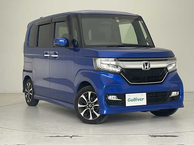 ホンダ Ｎ ＢＯＸ カスタム G L ホンダセンシング 沖縄県 2019(令1)年 4.2万km ブリリアントスポーティブルーメタリック2トーン 社外ナビ(AVN110M)/(ＣＤ/ＦＭ/ＡＭ)/ＵＳＢ/バッカメラ/ステアリングスイッチ/両側パワースライドドア/スマートキー/ウィンカーミラー/ドアバイザー/クルーズコントロール/純正アルミ/ETC