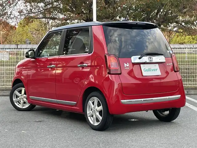 ホンダ Ｎ ＯＮＥ プレミアム 静岡県 2016(平28)年 4.7万km ミラノレッド 衝突軽減Ｂ　/Ｇａｔｈｅｒｓナビ（VXM-165VFi）/地デジ　/Ｂカメラ　/革巻きステアリング　/ステアリングスイッチ　/オートライト　/ハーフレザーシート　/ビルトインＥＴＣ　/純正１４インチＡＷ　/ＩＳＯＦＩＸ　/スペアキー　/保証書/取説