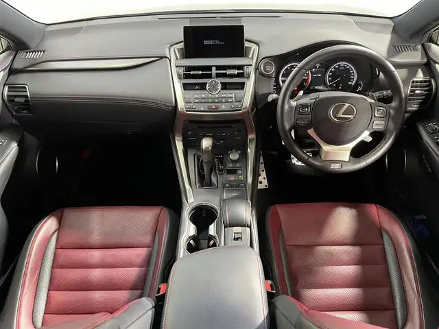 レクサス ＮＸ 200t Fスポーツ 大阪府 2014(平26)年 4.1万km ブラック 赤革シート 三眼LED 純正ナビTV バックカメラ パワーシート/ヒーター/エアコン ステアリングヒーター クルーズコントロール スマートキー プッシュスタート ワンオーナー