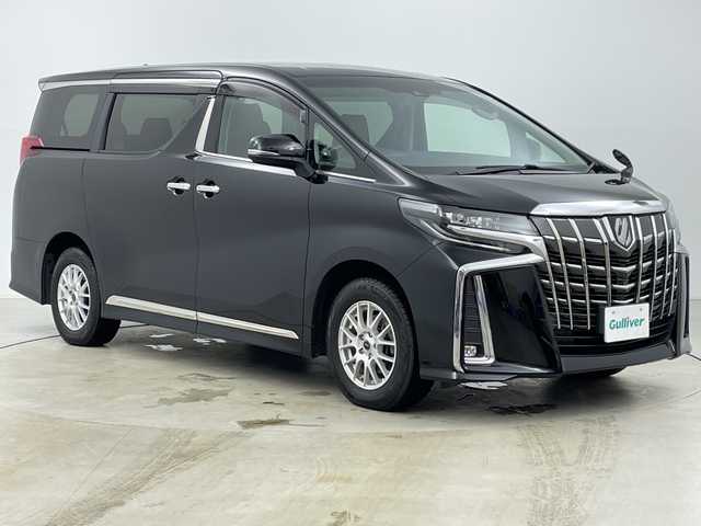 トヨタ アルファード S 道央・札幌 2021(令3)年 2.3万km ブラック ・４ＷＤ/・純正９．２インチディスプレイオーディオ＆ナビ＆ＢＴ/・バックモニター/・ＴＳＳ/・ＬＴＡ/・アダプティブクルーズコントロール/・横滑り防止装置/・アイドリングストップ/・ＡＣ１００Ｖ/・両側パワースライドドア/・寒冷地仕様/・フロントワイパーデアイサー/・ドアミラーヒーター/・純正ビルトインＥＴＣ/・黒レザー調シートカバー/・社外リモコンスターター/・オートライト/・オートマチックハイビーム/・ＬＥＤヘッドライト/・電動パーキングブレーキ/・ブレーキホールド/・スペアリモコンキー×１/・保証書・取扱説明書あり/・夏タイヤ純正１８インチアルミ付積込