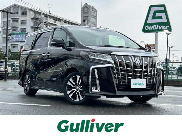 トヨタ アルファード S Cパッケージ 大分県 2019(令1)年 7.4万km ブラック ・純正9インチナビ/・フルセグ/・バックカメラ/・ETC/・リア12.1インチフリップダウンモニター/・前席パワーシート/・前席シートヒーター&シートベンチレーション/・AC100V電源/・両側パワースライド/・パワーテールゲート/・社外全方位ドライブレコーダー