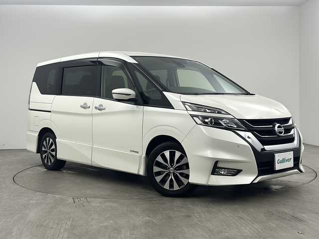 日産 セレナ ハイウェイスターVセレクションⅡ 兵庫県 2019(令1)年 8.1万km ブリリアントホワイトパール ・純正9インチナビ&TV&Bluetooth&DVD&CD&SD/・純正フリップダウンモニター/・両側パワースライドドア/・セーフティーパックB/・プロパイロット/・デジタルインナーミラー/・前方ドライブレコーダー/・ETC２．０/・電動パーキング/・オートブレーキホールド/・フロアマット/・前後コーナーセンサー/・衝突軽減ブレーキ/・レーンキープアシスト/・レーダークルーズコントロール/・スマートキー/・プッシュスタート/・LEDライト/・LEDフォグ/・オートライト/・純正16インチアルミホイール