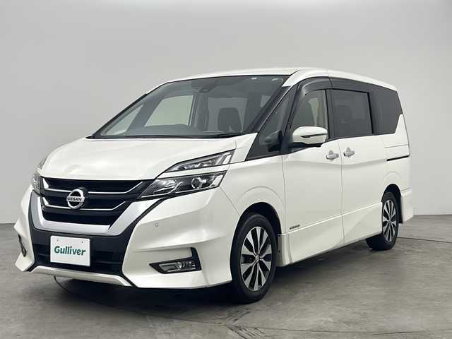 日産 セレナ ハイウェイスターVセレクションⅡ 兵庫県 2019(令1)年 8.1万km ブリリアントホワイトパール ・純正9インチナビ&TV&Bluetooth&DVD&CD&SD/・純正フリップダウンモニター/・両側パワースライドドア/・セーフティーパックB/・プロパイロット/・デジタルインナーミラー/・前方ドライブレコーダー/・ETC２．０/・電動パーキング/・オートブレーキホールド/・フロアマット/・前後コーナーセンサー/・衝突軽減ブレーキ/・レーンキープアシスト/・レーダークルーズコントロール/・スマートキー/・プッシュスタート/・LEDライト/・LEDフォグ/・オートライト/・純正16インチアルミホイール